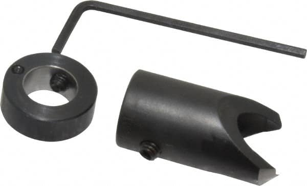 Vernon - 5/8" Cutter Diam, 27/64" Drill Compatibility, 5/16" Collar Thickness, Adjustable Depth Drill Countersink - Industrial Tool & Supply