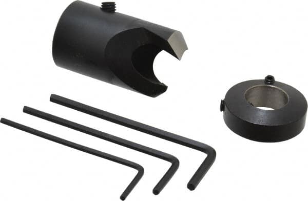 Vernon - 13/16" Cutter Diam, 31/64" Drill Compatibility, 5/16" Collar Thickness, Adjustable Depth Drill Countersink - Industrial Tool & Supply