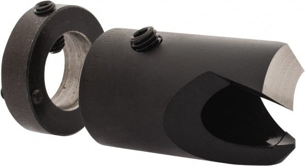 Vernon - 13/16" Cutter Diam, 35/64" Drill Compatibility, 5/16" Collar Thickness, Adjustable Depth Drill Countersink - Industrial Tool & Supply