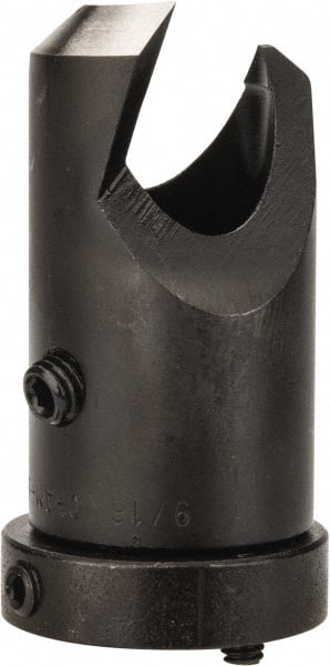 Vernon - 13/16" Cutter Diam, 9/16" Drill Compatibility, 5/16" Collar Thickness, Adjustable Depth Drill Countersink - Industrial Tool & Supply