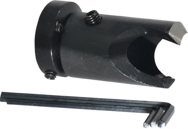 Vernon - 13/16" Cutter Diam, 37/64" Drill Compatibility, 5/16" Collar Thickness, Adjustable Depth Drill Countersink - Industrial Tool & Supply