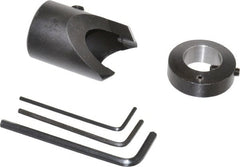 Vernon - 1" Cutter Diam, 5/8" Drill Compatibility, 3/8" Collar Thickness, Adjustable Depth Drill Countersink - Industrial Tool & Supply