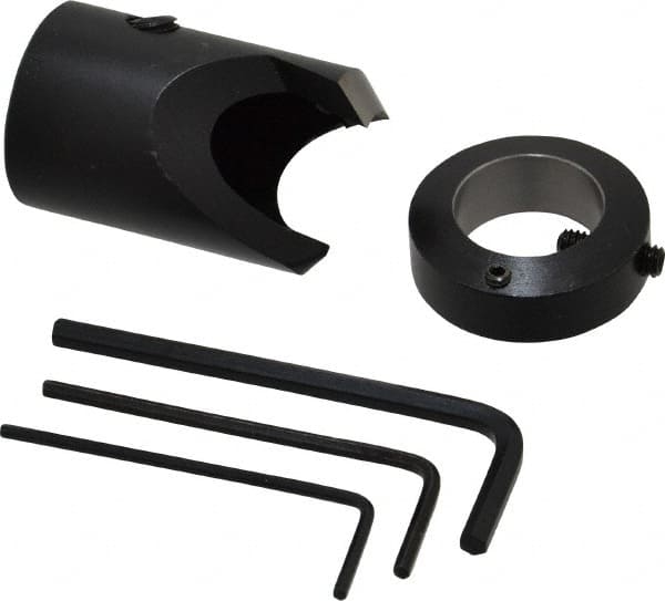 Vernon - 1" Cutter Diam, 11/16" Drill Compatibility, 3/8" Collar Thickness, Adjustable Depth Drill Countersink - Industrial Tool & Supply