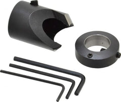 Vernon - 1-3/16" Cutter Diam, 3/4" Drill Compatibility, 7/16" Collar Thickness, Adjustable Depth Drill Countersink - Industrial Tool & Supply