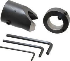 Vernon - 1-5/16" Cutter Diam, 7/8" Drill Compatibility, 1/2" Collar Thickness, Adjustable Depth Drill Countersink - Industrial Tool & Supply