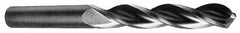 Made in USA - 13/32" 130° Solid Carbide Jobber Drill - Bright Finish, Right Hand Cut, Spiral Flute, Straight Shank, 4-1/2" OAL, Standard Point - Industrial Tool & Supply