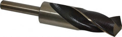 Interstate - 1-5/32" Drill, 118° Point, Cobalt Silver Deming & Reduced Shank Drill Bit - Industrial Tool & Supply