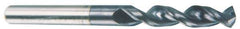 Accupro - 0.3425" 130° Parabolic Flute Cobalt Screw Machine Drill Bit - TiAlN Finish, Right Hand Cut, 1.575" Flute Length, 3.307" OAL, Split Point, Straight Shank - Industrial Tool & Supply