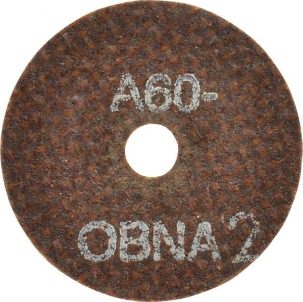 Norton - 1-1/2" 60 Grit Aluminum Oxide Cutoff Wheel - 0.035" Thick, 1/4" Arbor, 40,745 Max RPM, Use with Die Grinders - Industrial Tool & Supply