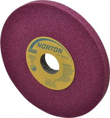 Norton - 7" Diam x 1-1/4" Hole x 1/2" Thick, I Hardness, 46 Grit Surface Grinding Wheel - Aluminum Oxide, Type 1, Coarse Grade, 3,600 Max RPM, Vitrified Bond, No Recess - Industrial Tool & Supply