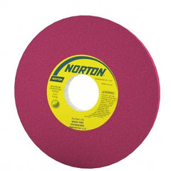 Norton - 7" Diam x 1-1/4" Hole x 1/2" Thick, J Hardness, 46 Grit Surface Grinding Wheel - Aluminum Oxide, Type 1, Coarse Grade, 3,600 Max RPM, Vitrified Bond, No Recess - Industrial Tool & Supply