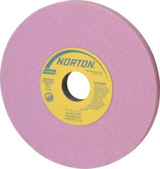 Norton - 7" Diam x 1-1/4" Hole x 1/2" Thick, K Hardness, 60 Grit Surface Grinding Wheel - Aluminum Oxide, Type 1, Medium Grade, 3,600 Max RPM, Vitrified Bond, No Recess - Industrial Tool & Supply