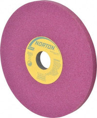 Norton - 8" Diam x 1-1/4" Hole x 1/2" Thick, K Hardness, 60 Grit Surface Grinding Wheel - Aluminum Oxide, Type 1, Medium Grade, 3,600 Max RPM, Vitrified Bond, No Recess - Industrial Tool & Supply