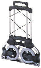 Wesco Industrial Products - 175 Lb Capacity 42" OAH Folding Hand Truck - Aluminum, Rubber Wheels - Industrial Tool & Supply