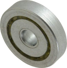 Value Collection - 1/4" Bore Diam, 1-1/16" OD, Open Unground Full Complement Radial Ball Bearing - 1/4" Wide, 1 Row, Round Bore, 484 Lb Dynamic Capacity - Industrial Tool & Supply