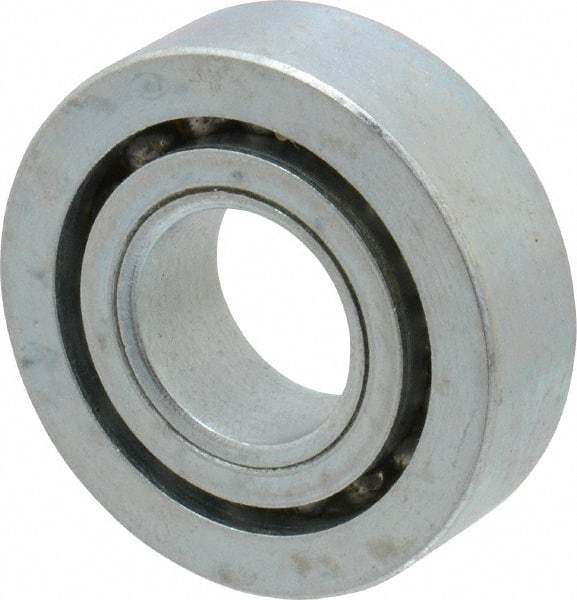 Value Collection - 5/8" Bore Diam, 1-1/2" OD, Open Unground Full Complement Radial Ball Bearing - 7/16" Wide, 1 Row, Round Bore, 769 Lb Dynamic Capacity - Industrial Tool & Supply