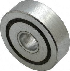 Value Collection - 1/2" Bore Diam, 1-3/4" OD, Open Unground Full Complement Radial Ball Bearing - 9/16" Wide, 1 Row, Round Bore, 1,187 Lb Dynamic Capacity - Industrial Tool & Supply