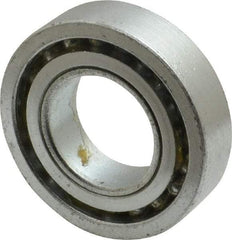 Value Collection - 1" Bore Diam, 2" OD, Open Unground Full Complement Radial Ball Bearing - 1/2" Wide, 1 Row, Round Bore, 1,384 Lb Dynamic Capacity - Industrial Tool & Supply