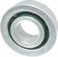 Value Collection - 1/2" Bore Diam, 1-1/8" OD, Open Unground Full Complement Radial Ball Bearing - With Flange, 1 Row, Round Bore, 533 Lb Dynamic Capacity - Industrial Tool & Supply