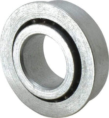 Value Collection - 5/8" Bore Diam, 1-1/4" OD, Open Unground Full Complement Radial Ball Bearing - With Flange, 1 Row, Round Bore, 594 Lb Dynamic Capacity - Industrial Tool & Supply