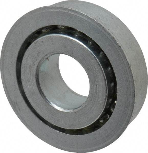 Value Collection - 3/4" Bore Diam, 1-7/8" OD, Open Unground Full Complement Radial Ball Bearing - With Flange, 1 Row, Round Bore, 1,291 Lb Dynamic Capacity - Industrial Tool & Supply