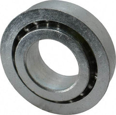 Value Collection - 1" Bore Diam, 2" OD, Open Unground Full Complement Radial Ball Bearing - With Flange, 1 Row, Round Bore, 1,384 Lb Dynamic Capacity - Industrial Tool & Supply