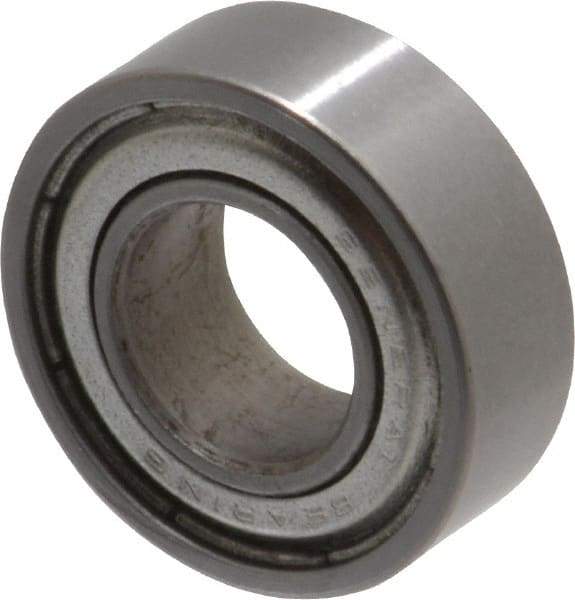 Value Collection - 7/16" Bore Diam, 29/32" OD, Double Shield Unground Retainer Type Radial Ball Bearing - 5/16" Wide, 1 Row, Round Bore, 364 Lb Dynamic Capacity - Industrial Tool & Supply