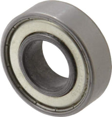 Value Collection - 3/4" Bore Diam, 1-5/8" OD, Double Shield Unground Retainer Type Radial Ball Bearing - 1/2" Wide, 1 Row, Round Bore, 1,171 Lb Dynamic Capacity - Industrial Tool & Supply