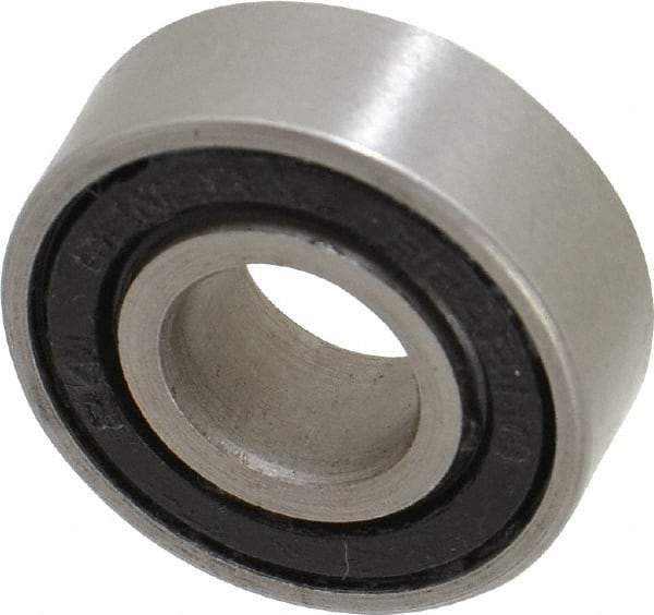 Value Collection - 3/8" Bore Diam, 29/32" OD, Double Seal Unground Retainer Type Radial Ball Bearing - 5/16" Wide, 1 Row, Round Bore, 450 Lb Dynamic Capacity - Industrial Tool & Supply