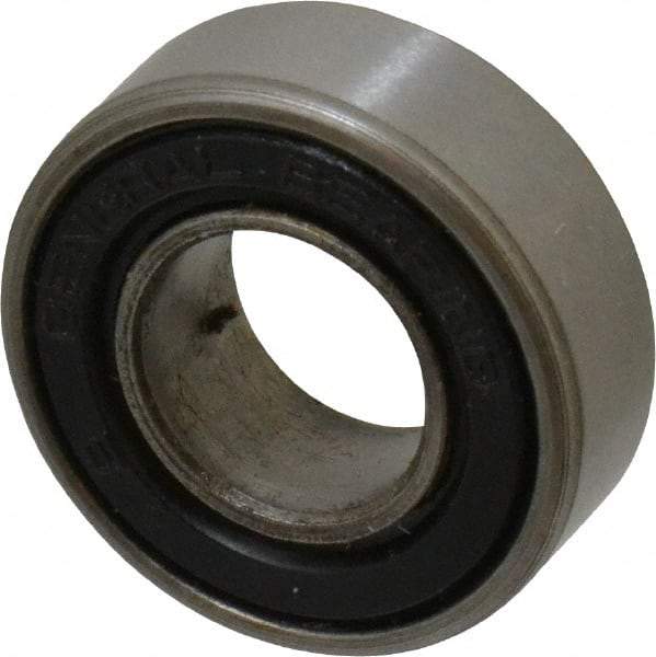 Value Collection - 7/16" Bore Diam, 29/32" OD, Double Seal Unground Retainer Type Radial Ball Bearing - 5/16" Wide, 1 Row, Round Bore, 364 Lb Dynamic Capacity - Industrial Tool & Supply