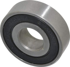 Value Collection - 5/8" Bore Diam, 1-5/8" OD, Double Seal Unground Retainer Type Radial Ball Bearing - 1/2" Wide, 1 Row, Round Bore, 1,171 Lb Dynamic Capacity - Industrial Tool & Supply