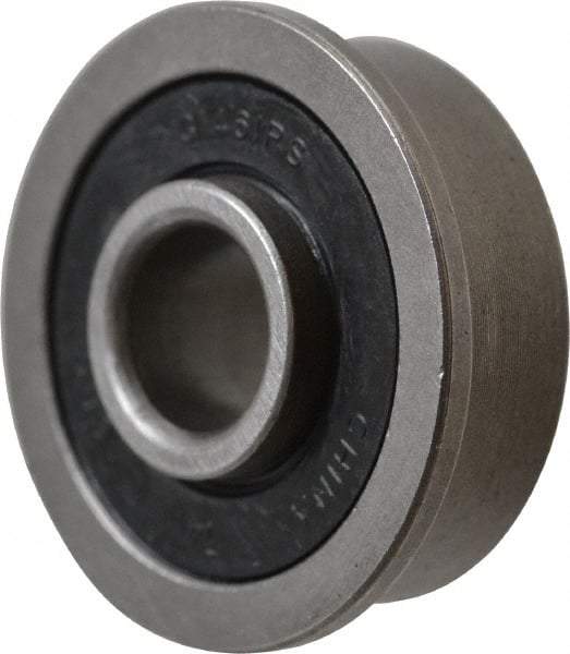 Value Collection - 5/16" Bore Diam, 7/8" OD, Double Seal Unground Retainer Type Radial Ball Bearing - With Flange, 1 Row, Round Bore, 450 Lb Dynamic Capacity - Industrial Tool & Supply
