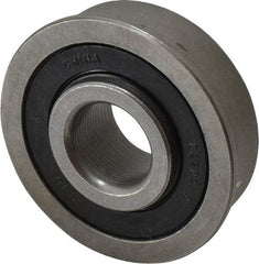 Value Collection - 1/2" Bore Diam, 1-3/8" OD, Double Seal Unground Retainer Type Radial Ball Bearing - With Flange, 1 Row, Round Bore, 915 Lb Dynamic Capacity - Industrial Tool & Supply