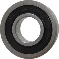 Value Collection - 3/4" Bore Diam, 1-5/8" OD, Double Seal Unground Retainer Type Radial Ball Bearing - With Flange, 1 Row, Round Bore, 1,171 Lb Dynamic Capacity - Industrial Tool & Supply