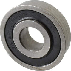 Value Collection - 3/4" Bore Diam, 2" OD, Double Seal Unground Retainer Type Radial Ball Bearing - With Flange, 1 Row, Round Bore, 1,749 Lb Dynamic Capacity - Industrial Tool & Supply