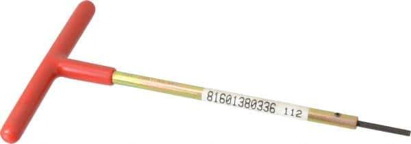Made in USA - 7/64" Hex, T-Handle, Hex Key - 6" OAL, Chromalloy Steel, Inch System of Measurement - Industrial Tool & Supply