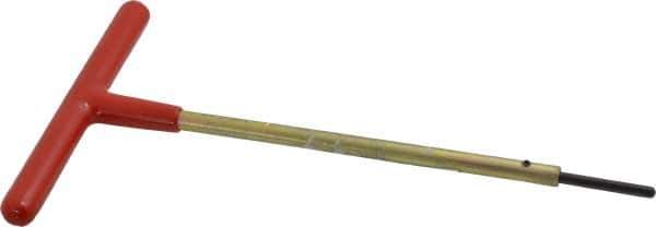 Made in USA - 1/8" Hex, T-Handle, Hex Key - 6" OAL, Chromalloy Steel, Inch System of Measurement - Industrial Tool & Supply