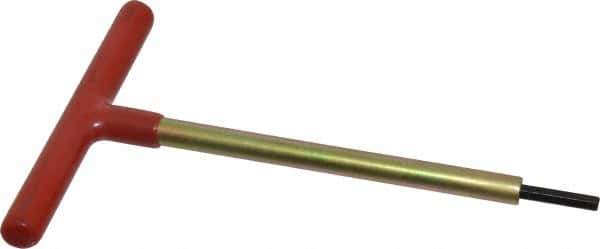 Made in USA - 3/16" Hex, T-Handle, Hex Key - 6" OAL, Chromalloy Steel, Inch System of Measurement - Industrial Tool & Supply