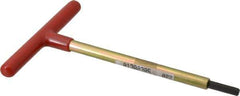 Made in USA - 7/32" Hex, T-Handle, Hex Key - 6" OAL, Chromalloy Steel, Inch System of Measurement - Industrial Tool & Supply