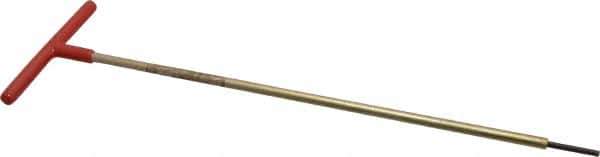 Made in USA - 1/8" Hex, T-Handle, Hex Key - 12" OAL, Chromalloy Steel, Inch System of Measurement - Industrial Tool & Supply