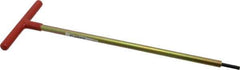 Made in USA - 3/16" Hex, T-Handle, Hex Key - 12" OAL, Chromalloy Steel, Inch System of Measurement - Industrial Tool & Supply