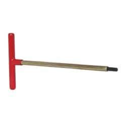Made in USA - 5/16" Hex, T-Handle, Hex Key - 12" OAL, Chromalloy Steel, Inch System of Measurement - Industrial Tool & Supply