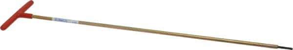 Made in USA - 1/8" Hex, T-Handle, Hex Key - 18" OAL, Chromalloy Steel, Inch System of Measurement - Industrial Tool & Supply