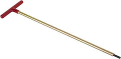 Made in USA - 1/4" Hex, T-Handle, Hex Key - 18" OAL, Chromalloy Steel, Inch System of Measurement - Industrial Tool & Supply