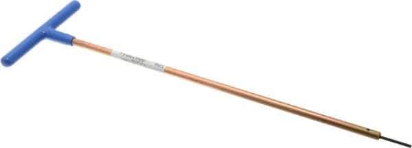 Made in USA - 2mm Hex, T-Handle, Hex Key - 12" OAL, Chromalloy Steel, Metric System of Measurement - Industrial Tool & Supply