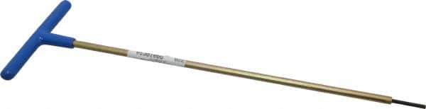 Made in USA - 3mm Hex, T-Handle, Hex Key - 12" OAL, Chromalloy Steel, Metric System of Measurement - Industrial Tool & Supply