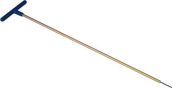 Made in USA - 2mm Hex, T-Handle, Hex Key - 18" OAL, Chromalloy Steel, Metric System of Measurement - Industrial Tool & Supply