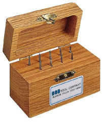 SGS Pro - 9 Piece, 3/32" Shank Burr Set - Tungsten Carbide - Industrial Tool & Supply