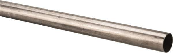 Made in USA - 6' Long, 1" OD, 304 Stainless Steel Tube - 0.035" Wall Thickness - Industrial Tool & Supply