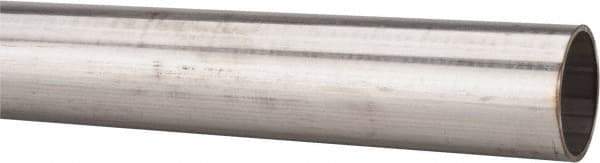 Made in USA - 6' Long, 1-1/2" OD, 304 Stainless Steel Tube - 0.065" Wall Thickness - Industrial Tool & Supply